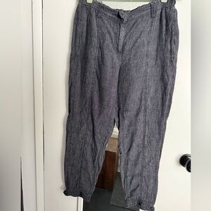 Eileen Fisher Linen crop pants size XS